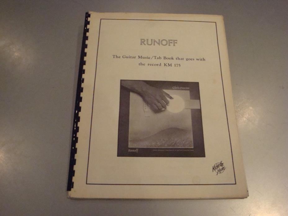 Chris Proctor Runoff the music book that goes with Record KM 175 1980