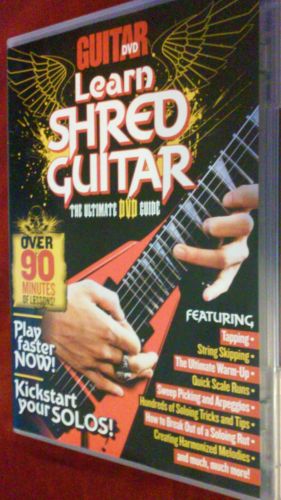 GUITAR DVD LEARN SHRED GUITAR THE ULTIMATE DVD GUIDE