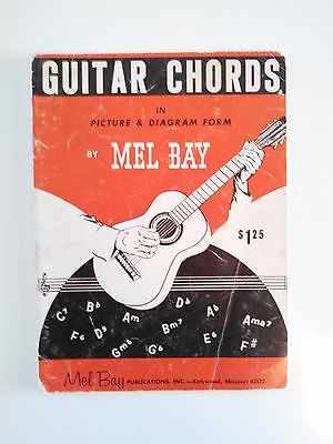 GUITAR CHORDS / MEL BAY / PICTURE & DIAGRAM / 1959