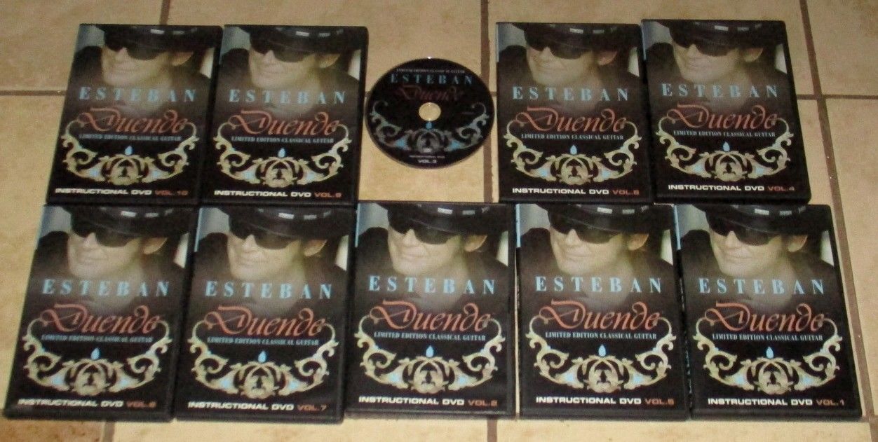 Lot 10 ESTEBAN Duende DVDs Limited Edition Classical Guitar Instructional Video