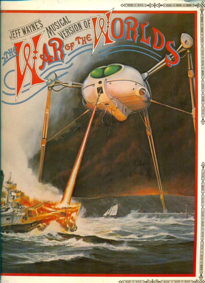 Jeff Wayne Musical War of the Worlds songbook Movie film soundtrack piano score