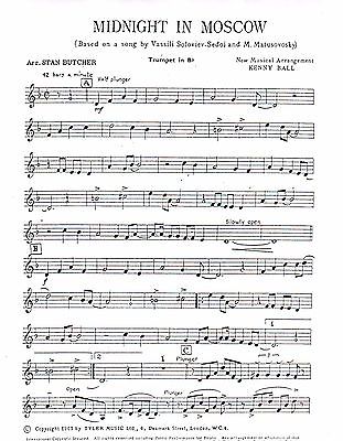 Midnight In Moscow Dixieland Jazz Combo Arrangement Sheet Music