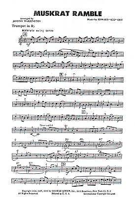 Muskrat Ramble Dixieland Jazz Combo Arrangement Sheet Music