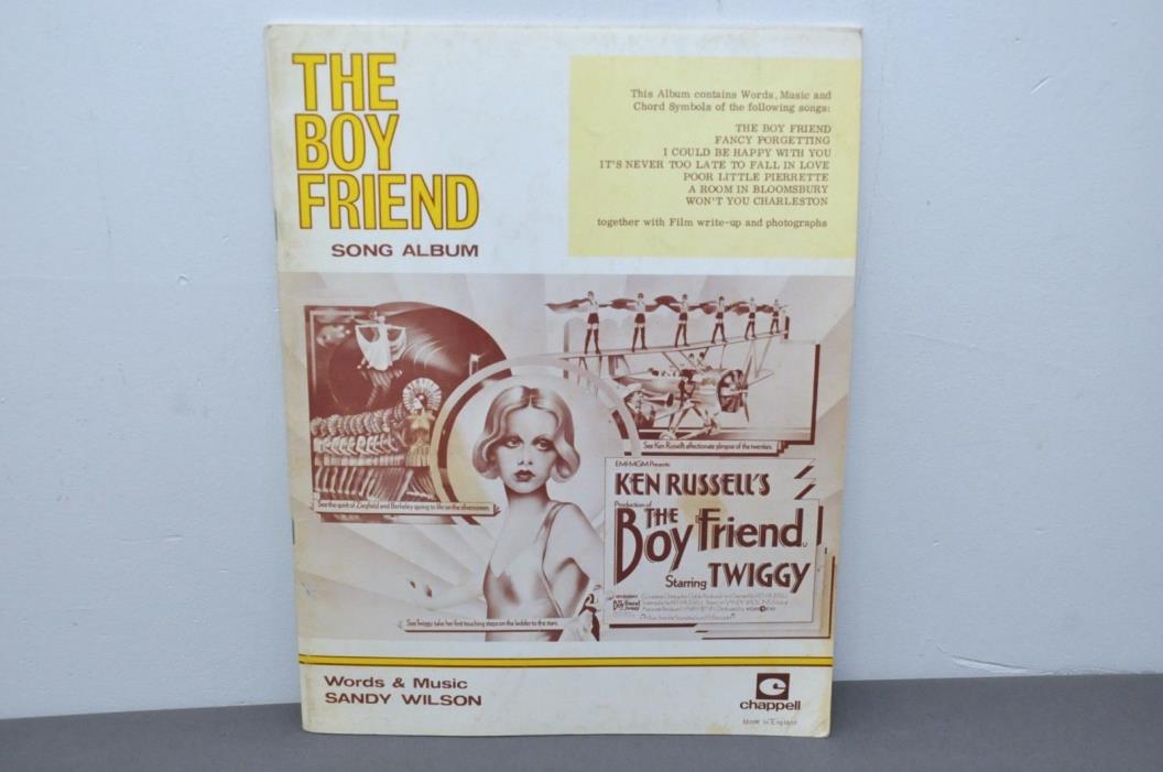 The Boy Friend. Song album by Sandy Wilson Sheet music 1954 Paperback Vocal RARE