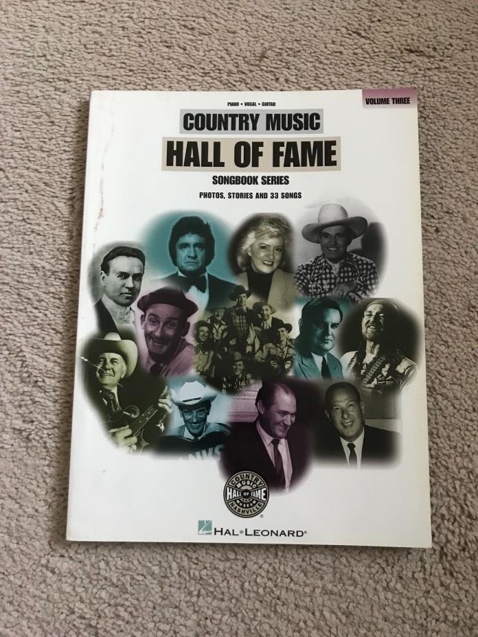 Country Music Hall Of Fame Song Book Series Vol 3 Piano Vocal Guitar
