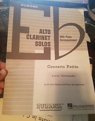 Rubank Concerto Petite Leroy Ostransky  Alto clarinet and piano