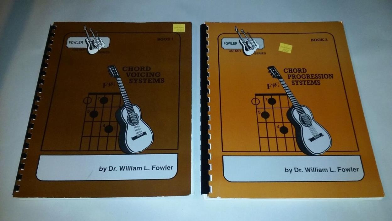 Dr. Willaim L. Fowler Guitar Series Books 1-4 Chord Voicing Progression Advanced