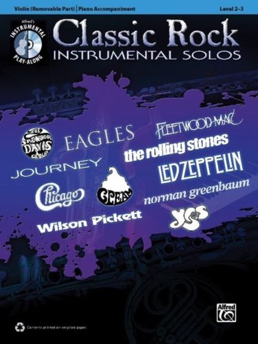 Classic Rock Instrumental Solos for Strings Book & CD Violin