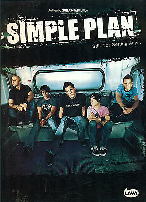 SIMPLE PLAN  Songbook  STILL NOT GETTING ANY Guitar tab tablature  music book