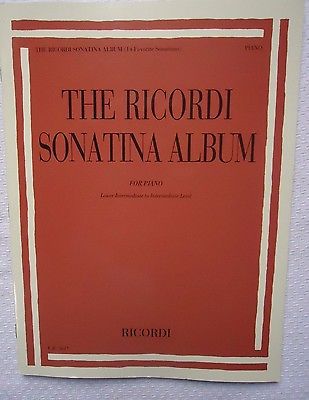 The Ricordi Sonatina Album Sheet Music For Lower Intermediate Piano Songbook