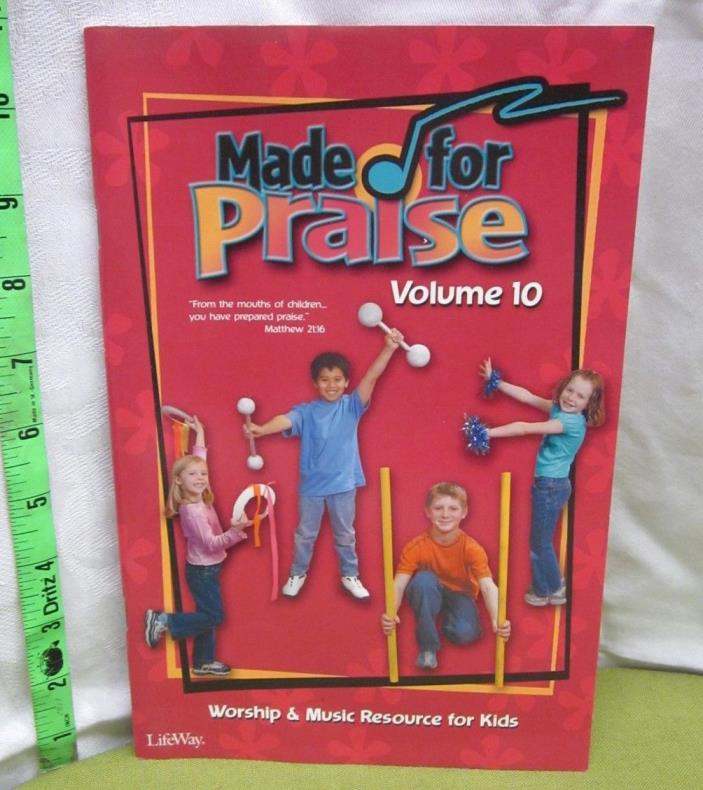 MADE FOR PRAISE Volume 10 worship songbook 2004 children’s music Barny Robertson