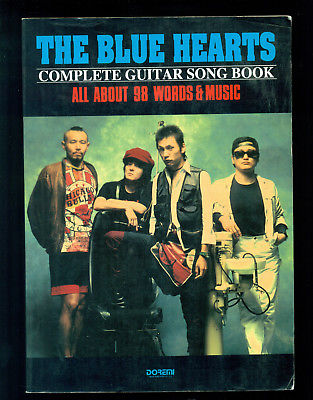 The BLUE HEARTS Complete Guitar songbook Japan Punk Rock Band 98 Words & Music