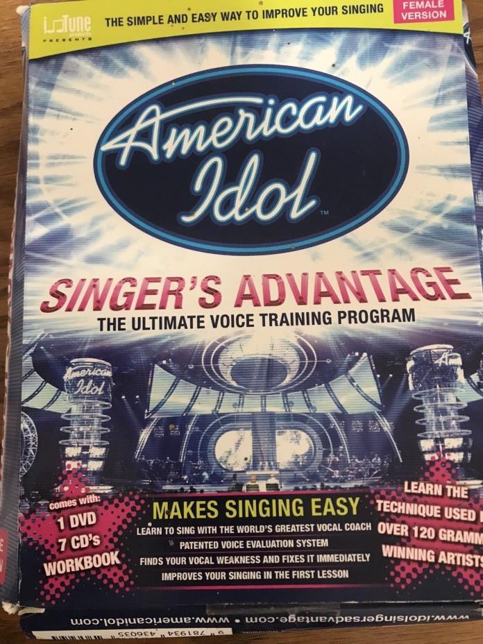 American Idol DVD & CD The Ultimate Voice Training Program Singer's Advantage
