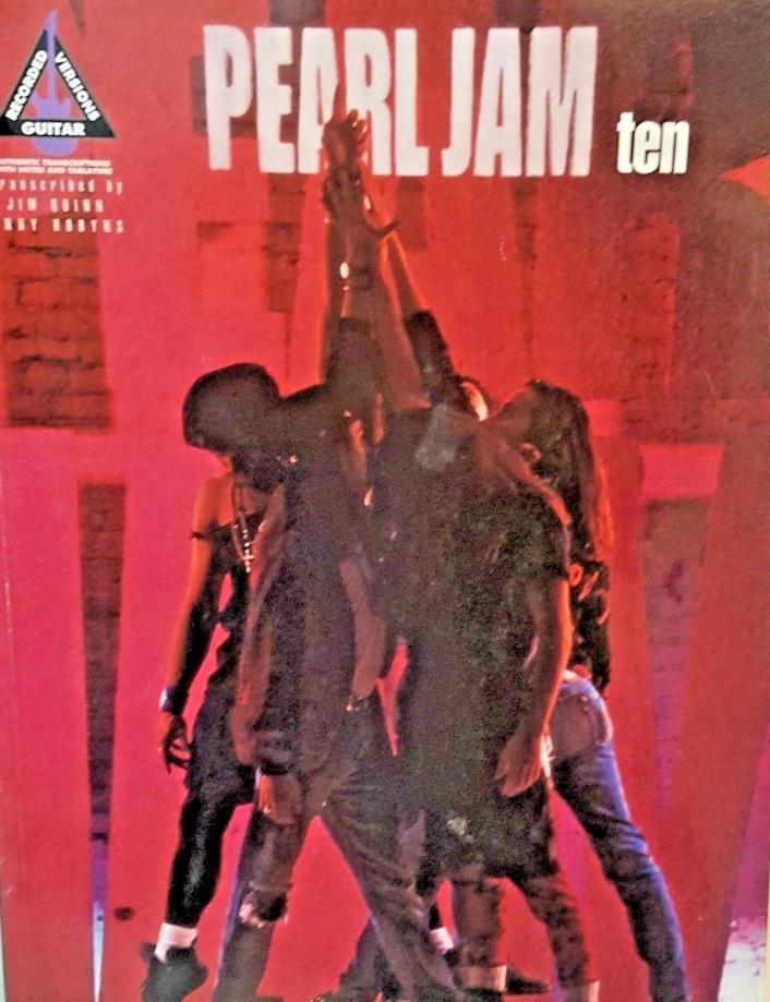 Pearl Jam 10 Guitar Chord Tablature and Song Book