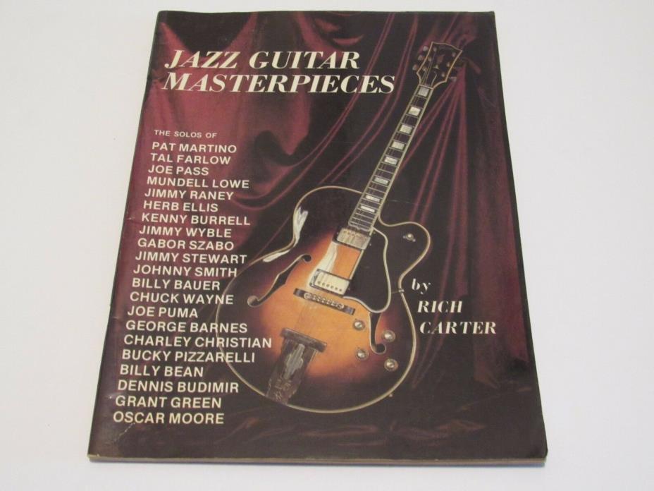 Jazz Guitar Masterpieces Transcribed Solos by Rich Carter Martino Pass Farlow