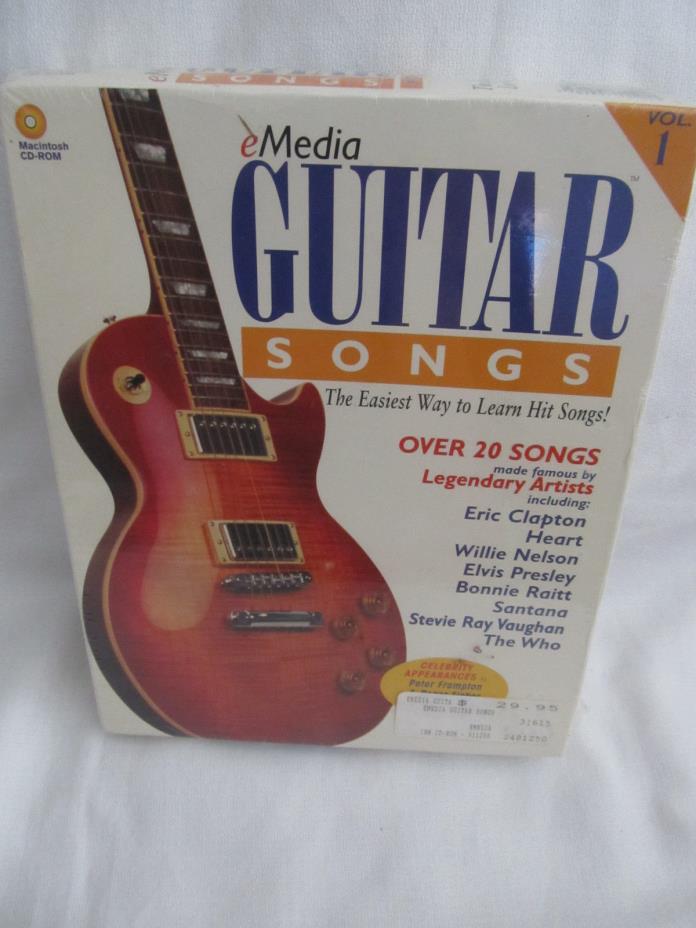 New eMedia Music Corporation Learn to Play Guitar Songs Vol. 1 2.0 Mac CD-Rom