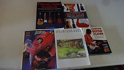 MUSIC GUITAR Books Lot 5 H/C S/C Ultimate Songbook Solos Encyclopedia Bensusan