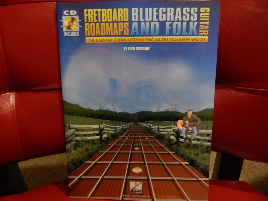 Fretboard Roadmaps Bluegrass and Folk Guitar book and CD New.
