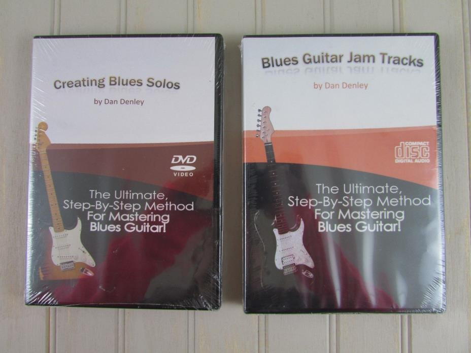 Dan Denley Step By Step Method Mastering Blues Guitar Set Of 2 DVD New