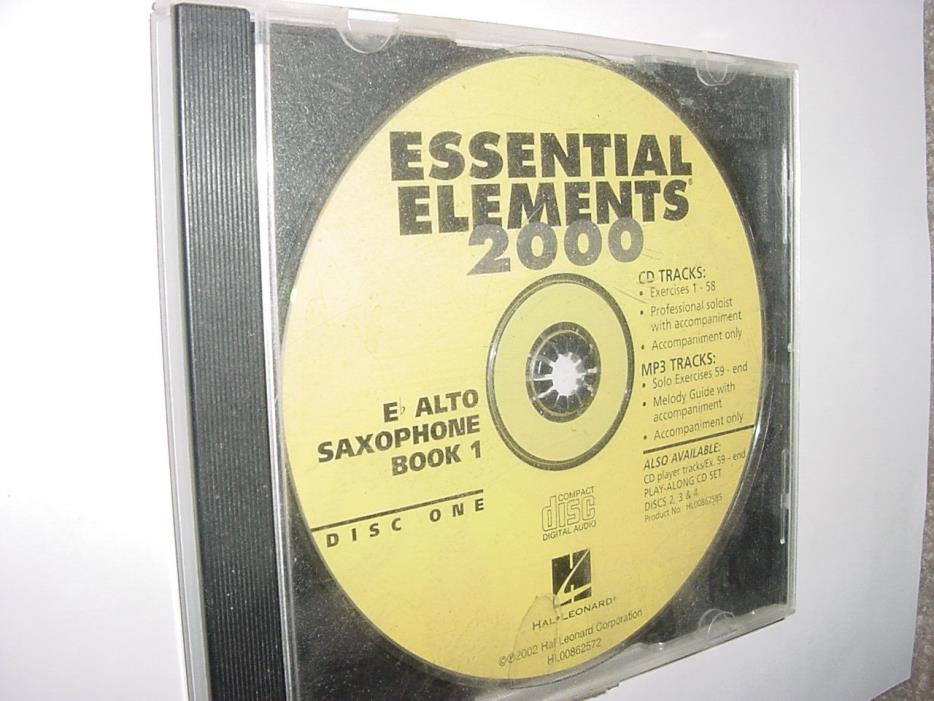 Essential Elements 2000  Alto Sax Saxophone Book 1 - CD