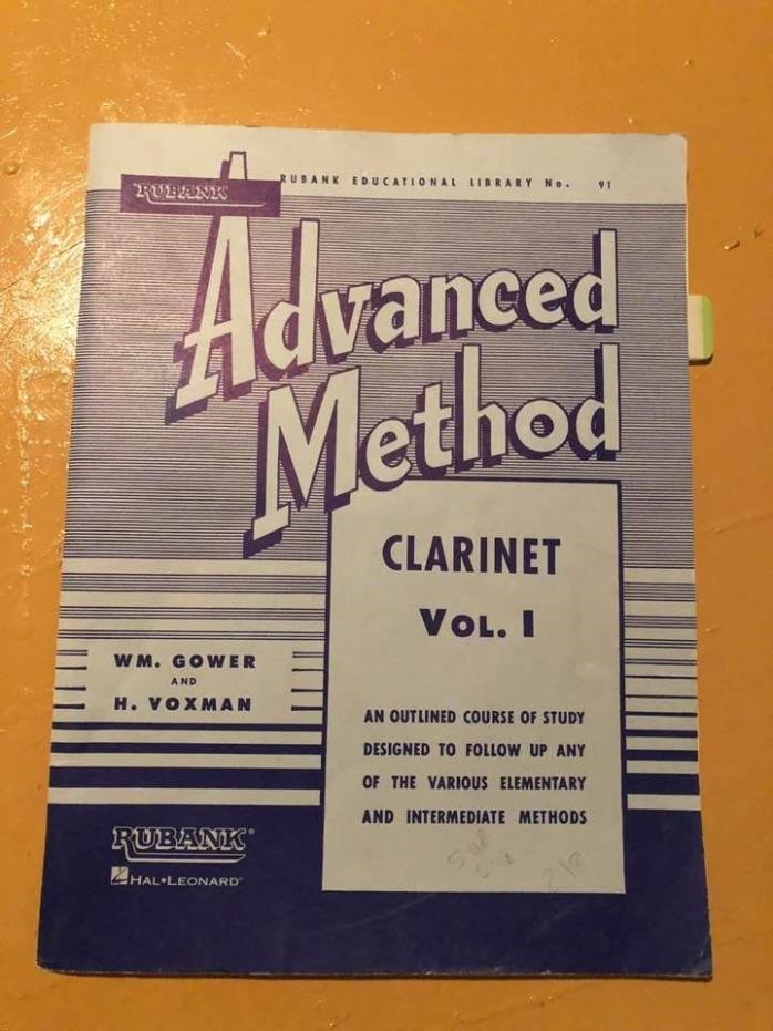 Rubank Advanced Method. Clarinet Volume 1. with extra music