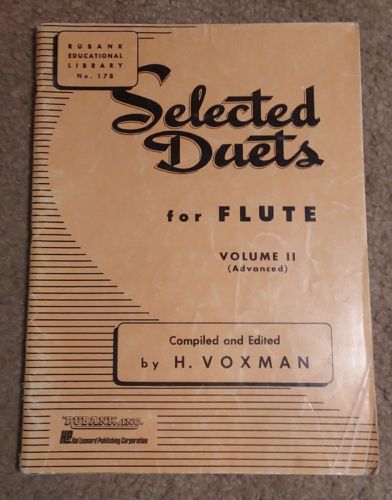 Hal Leonard Rubank Selected Duets for Flute Vol 2 Advanced