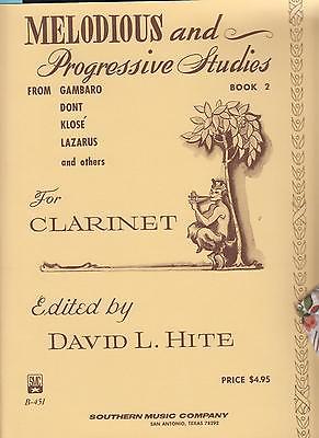 Melodious & Progressive Studies Clarinet Sheet Music Instructio Exercise Book #2