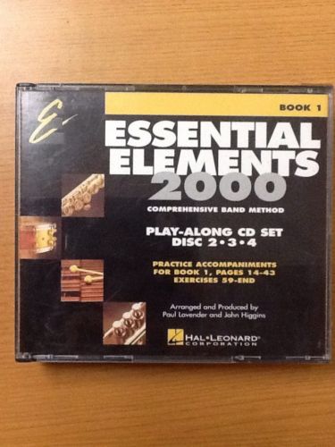 Essential Elements 2000 Band Method book 1 Play-Along CD Set Disc 2-3-4