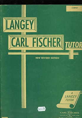 Carl Fischer Tutors for Cornet Vintage 1945 Sheet Music Book Green cover