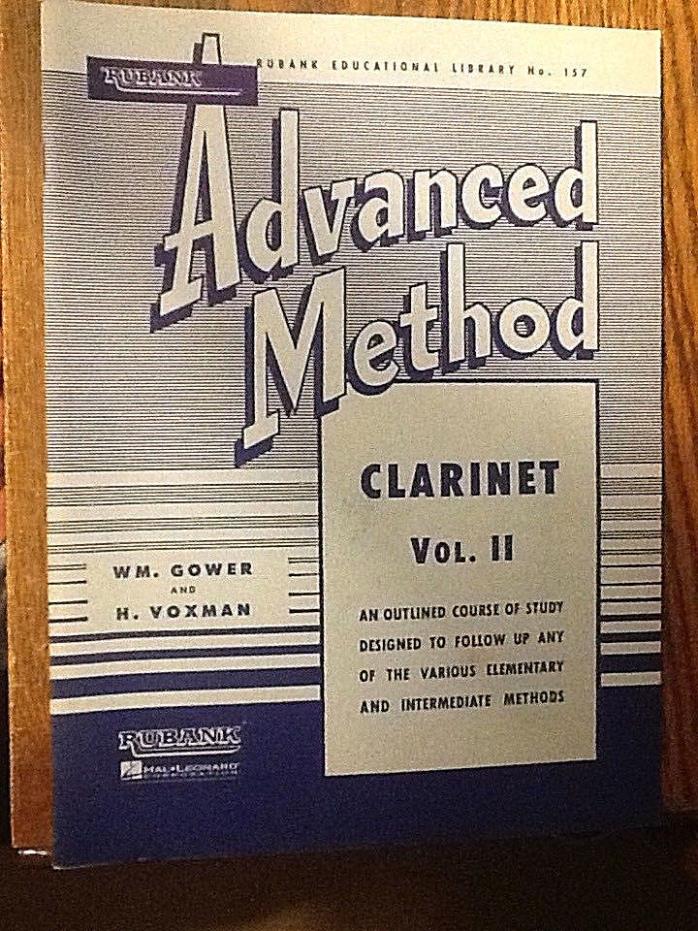 Rubank Advanced Method Clarinet Vol. II Eductional Liberty No. 157 WM. Gower