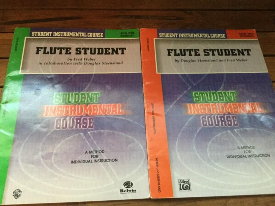 Flute Student Instrumental Course, Level One & Two Instruction Books