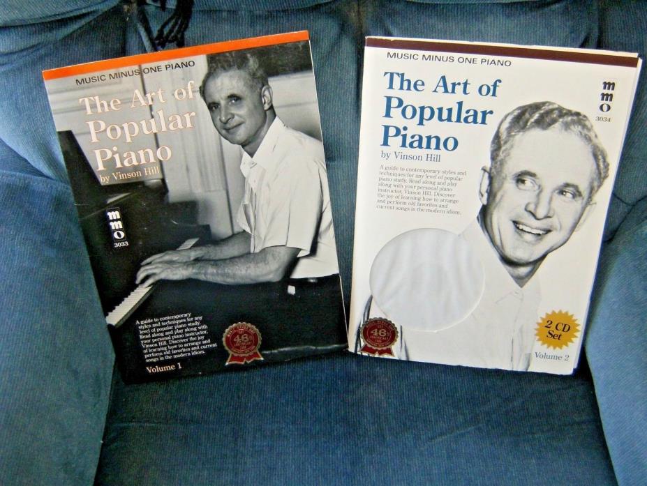 Art of Popular Piano Vinson Hill Music Minus One Vol 1 & Vol 2