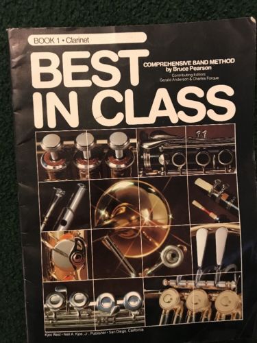 Best In Class Comprehensive Band Method Clarinet Book 1 1982