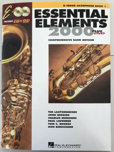 Hal Leonard 00862573 Essential Elements Book 1 - Tenor Sax CD/DVD NEW