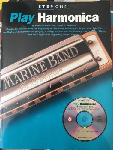 Step One: Play Harmonica Book and CD NEW 014031461