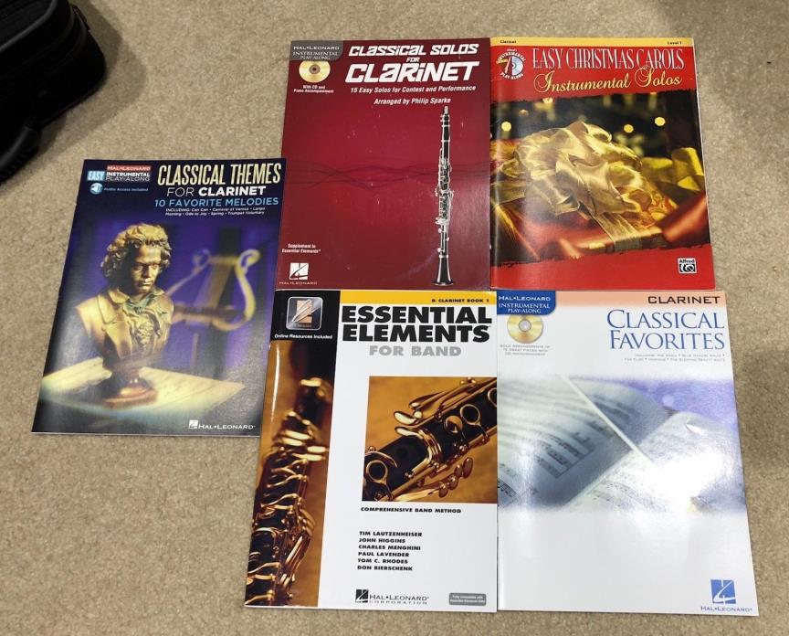 Clarinet Instructional and Solo Books (5) Bundle (Beginner)