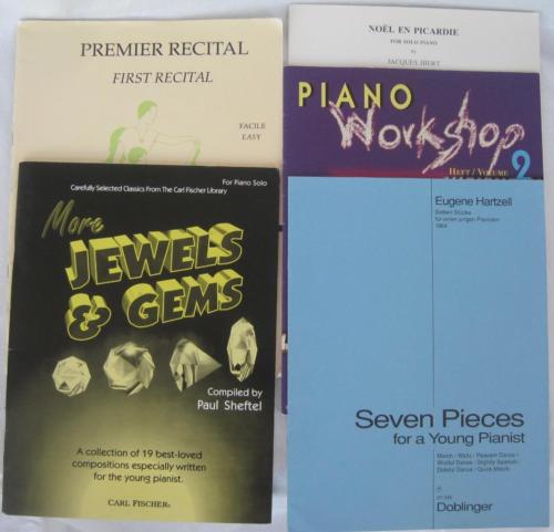 Lot 5 Music Song Books Piano Young Pianist Solo First Recital Heller Hartzell