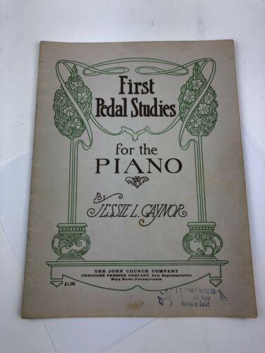 Vintage First Peda Studies For The Piano Jessie Gaynor John Church Company