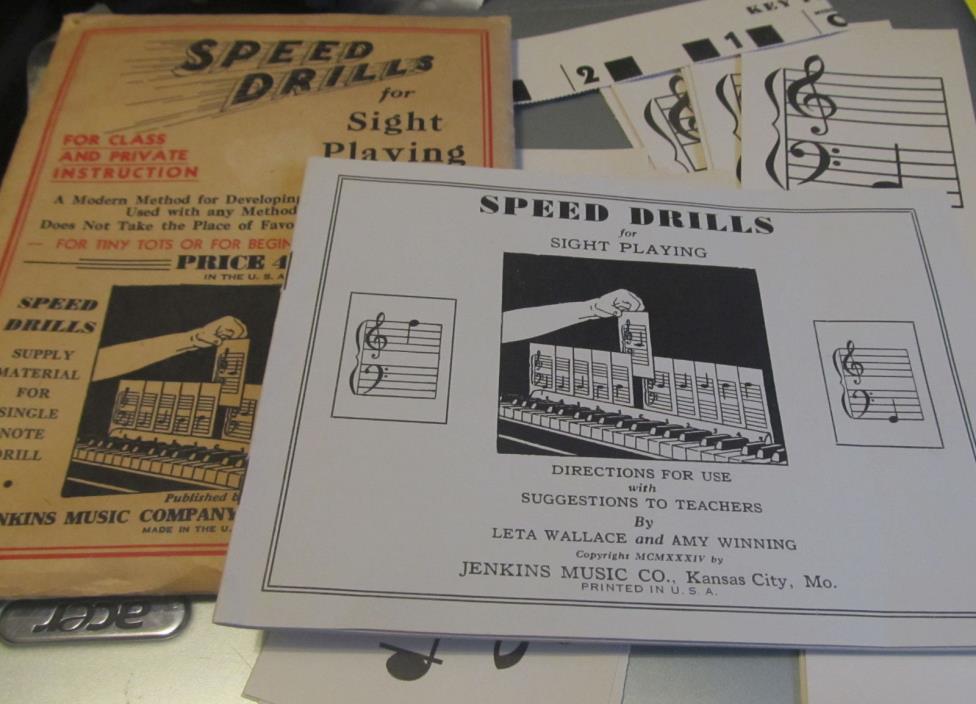 Vintage Piano Lesson Speed Drills - 1934  for Sight Playing