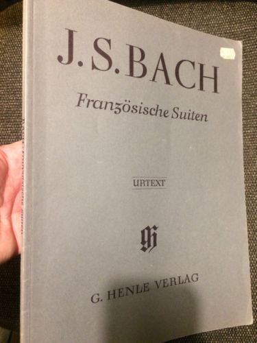 J. S. Bach Franzosische Suiten urtext G. Henle Verlag Germany 1984, #71