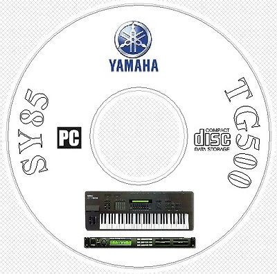 Yamaha SY-85 TG-500 Sounds Patches Manual MIDI Software & Editors CD  SY85 TG500