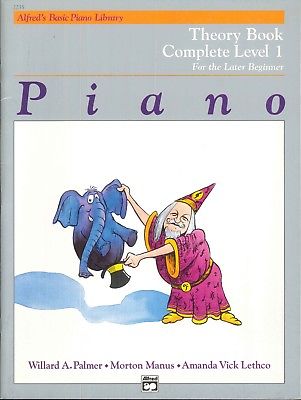 Alfred Basic Piano Theory Book Complete Level 1 2000 Later Beginner