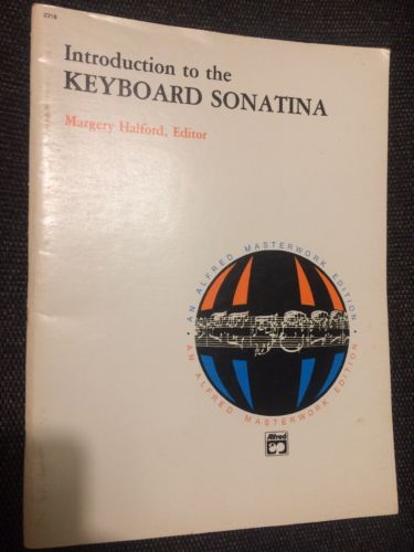 Introduction to the Keyboard Sonatina Margery Halford 2218 Alfred Masterwork Ed