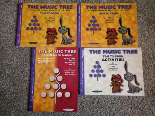 Lot The Music Tree: Time to Begin Student, Activity, Teacher books Clark / Goss