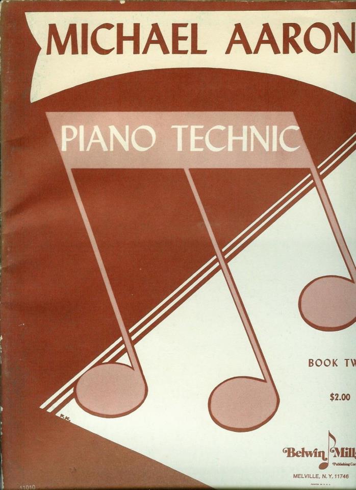 MICHAEL AARON PIANO TECHNIC BOOK TWO, Belwin #11010, in excellent condition.