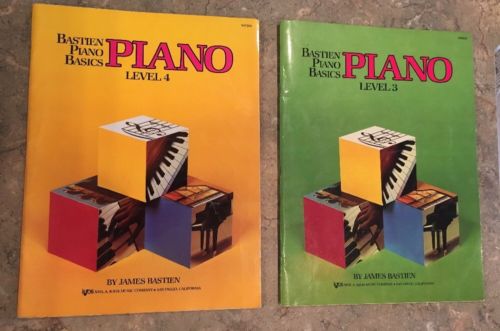 2-Bastien Piano Basics Level 3 & 4 Books