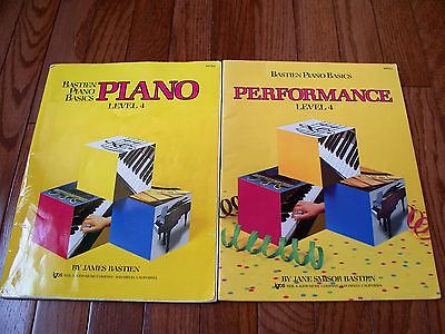 Lots of 2 Books, Piano & Performance by James Bastien, Level 4, Used