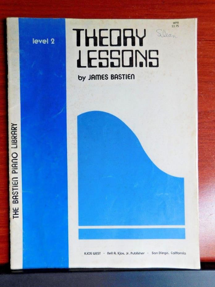 Theory Lessons: Level 2: The Bastien Piano Library - 1976 instruction PB