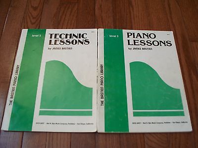 Lots of 2 Books, Piano Lessons by James Bastien, Level 3, Used