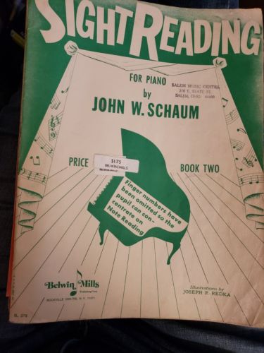 Sight Reading for Piano Instruction Book Vol 2 by John Schaum